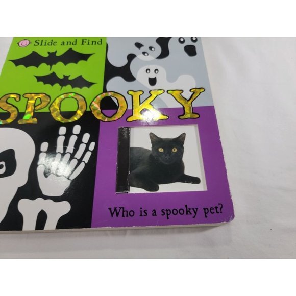 Slide and Find Spooky - Board book By Priddy, Roger Halloween Book for Kids - Picture 2 of 5